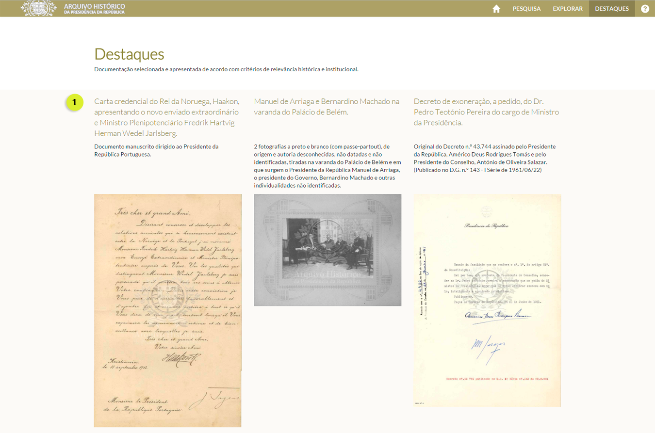 highlights page