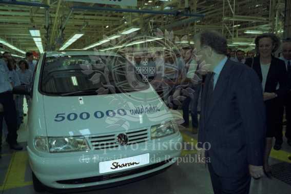 A 30 DE JUNHO DE 1999 - O Presidente da República, Jorge Sampaio, visita a Autoeuropa