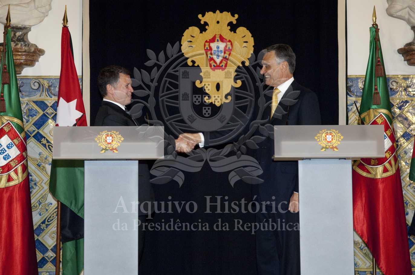 A 16 DE MARÇO DE 2009 - O Presidente da República, Aníbal Cavaco Silva, recebe oficialmente o Rei da Jordânia, Abdullah II