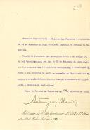 Decreto de nomeação de António Joaquim Granjo, Presidente do Ministério e Ministro da Agricultura, como Ministro das Finanças interino, durante a ausência do país do respetivo Ministro, em missão especial do Governo da República. 