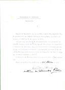 Decreto de Concessão, assinado pelo Presidente da República, António José de Almeida, conferindo a Grã-Cruz da Torre e Espada a António Maria da Silva, Presidente do Ministério e Ministro do Interior.