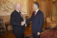 O Presidente da República, Aníbal Cavaco Silva, recebe em audiência o Presidente do Automóvel Club de Portugal, Carlos Barbosa, a 28 de fevereiro de 2012