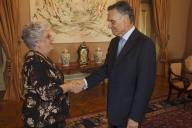 Audiência concedida pelo Presidente da República, Cavaco Silva, a uma delegação da APRE - Associação de Aposentados, Pensionistas e Reformados, a 7 de outubro de 2013