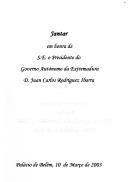 Jantar em honra de S.E. o Presidente da Extremadura D. Juan Carlos Rodriguez Ibarra - Palácio de Belém, 10 de março de 2003