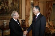 Audiência concedida pelo Presidente da República, Aníbal Cavaco Silva, ao Presidente da Organização da Meia Maratona Internacional de Lisboa, Comendador Carlos Moia, a 31 de janeiro de 2008