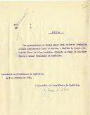 Guia de marcha (minuta) passada pelo Secretário da Presidência da República ao Capitão de Fragata Sebastião Neves da Silva Monteiro a fim de se apresentar no Estado Maior Naval para frequentar o Curso Complementar Naval de Guerra.