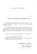 Decreto que estende ao território de Macau a Convenção sobre as Substâncias Psicotrópicas, de 21 de fevereiro de 1971.