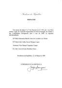Despacho que nomeia como vogais da Comissão Organizadora das Comemorações do Dia de Portugal, de Camões e das Comunidades Portuguesas, para o ano de 2000, a Dr.ª Maria Simonetta Bianchi Aires de Carvalho Luz Afonso, a Dr.ª Maria João Caldas Seixas Marques Lopes, o Almirante Vitor Manuel Trigueiros Crespo e o Dr. João José de Sousa Bonifácio Serra.