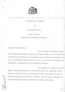 Carta de Augusto Pinochet Ugarte, Presidente da República do Chile, dirigida a Mário Soares, Presidente da República Portuguesa, relativa à carta de acreditação do Embaixador Extraordinário e Plenipotenciário, Dr. José Miguel Crespo Queirós de Barros.