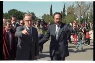 Deslocação do Presidente da República, Jorge Sampaio, ao Jardim Vasco da Gama no âmbito das comemorações do Dia Mundial da Árvore, a 21 de março de 1996