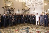 O Presidente da República Marcelo Rebelo de Sousa agracia, em cerimónia que decorreu na Sala dos Embaixadores no Palácio de Belém, o Tenente-General Manuel Mateus Costa Silva Couto, Comandante-geral da Guarda Nacional Republicana (GNR), com a Grã-Cruz da Ordem Militar de Avis, 29 de maio de 2018 