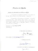 Decreto de exoneração do ministro plenipotenciário José António Moya Ribera do cargo que exercia como Representante Permanente de Portugal junto da Organização das Nações Unidas para a Educação Ciência e Cultura (UNESCO), em Paris. 