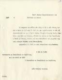 Ofício n.º 2627 (minuta) do Secretário da Presidência da República, endereçado ao Superintendente dos Serviços da Armada Ministério da Marinha, comunicando não ser superiormente considerado inconveniente que Carlos Benvindo dos Reis Fonseca, Oficial às Ordens do Presidente da República, realize os seus tirocínios.