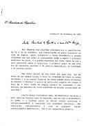 Carta do Presidente da República, Mário Soares, dirigida ao Presidente da República Popular de Angola, José Eduardo dos Santos, nas vésperas das eleições angolanas, manifestando a sua esperança, partilhada pelos portugueses, de "que o ato eleitoral venha a constituir o primeiro passo de uma nova era de concórdia e de prática democrática", sendo "motivo de particular alegria ver chegar a hora de o Povo Irmão de Angola assumir em liberdade o seu destino" e elogiando o Governo angolano no seu esforço para instaurar um clima de debate político livre, apesar das dificuldades e da falta de meios do país.