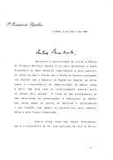 Carta do Presidente da República, Mário Soares, dirigida ao Presidente da República Popular da China, Li Xiannian, por ocasião da vista do Primeiro Ministro Cavaco Silva a Pequim, fazendo "votos de que o acordo que o Chefe do Governo português vai assinar com o Governo da República Popular da China sobre a transferência da administração de Macau venha a abrir uma nova fase no relacionamento secular" entre os dois países.