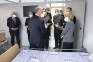 O Presidente da República e Comandante Supremo, Marcelo Rebelo de Sousa, visita o Hospital das Forças Armadas - Polo de Lisboa, por ocasião da transformação e criação de novos espaços desta unidade hospitalar para aumentar a capacidade de acolhimento e resposta a doentes com Covid-19, a 26 de janeiro de 2021