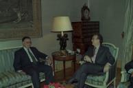 Audiência concedida ao Ministro das Relações Exteriores do Brasil, Luiz Felipe Lampreia, a 4 de dezembro de 1996