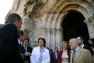 Maria Cavaco Silva participa na cerimónia de apresentação pública do Projeto de Valorização do Mosteiro de Santa Clara-a-Velha, em Coimbra, a 30 de junho de 2006