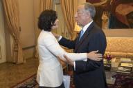 O Presidente da República, Marcelo Rebelo de Sousa, recebe, em audiência no Palácio de Belém, uma delegação do  do CDS - Partido Popular, a 18 de abril de 2017