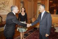 O Presidente da República, Aníbal Cavaco Silva, recebe em audiência o Diretor Geral da Microsoft Portugal, Eng. João Couto, a 7 de abril de 2015