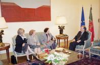 Audiência concedida pelo Presidente da República, Jorge Sampaio, à Grande Loja Feminina de Portugal, a 29 de fevereiro de 2000