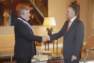 O Presidente da República, Aníbal Cavaco Silva, recebe em audiência o Embaixador da Croácia em Portugal, condecorando-o com a Grã-Cruz da Ordem do Infante D. Henrique, a 13 de dezembro de 2012