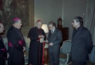 Audiência concedida pelo Presidente da República, Jorge Sampaio, ao enviado de Sua Santidade o Papa João Paulo II, Cardeal Fierenzo Angelini, a 9 de fevereiro de 1997