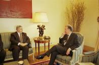 Audiência concedida pelo Presidente da República, Jorge Sampaio, ao Presidente da Associação de Segurança e Cooperação Europeia (OSCE), Adrian Sarvrin, a 16 de fevereiro de 2001