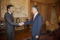 Audiência concedida pelo Presidente da República, Aníbal Cavaco Silva, ao Presidente do Eurogrupo e Ministro das Finanças dos Países Baixos, Jeroen Dijsselbloem, a 27 de maio de 2013