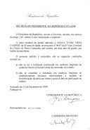 Decreto que reduz, por indulto, em dois anos, por razões humanitárias, a pena residual de prisão aplicada a Joana D´Arc Deus Campos, de 45 anos de idade, no processo nº 96/97 da 4ª Vara Criminal do Círculo do Porto.