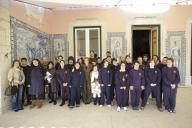 A Dra. Maria Cavaco Silva recebe um grupo de alunos do Externato Ana Sullivan, do Porto, que lhe ofereceram um presépio, a 5 de janeiro de 2012