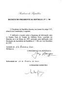 Decreto que ratifica o Acordo sobre a Segurança da Informação entre os Estados Parte do Tratado do Atlântico Norte, concluído em Bruxelas em 6 de março de 1997.