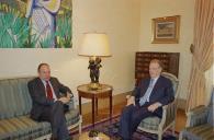 Audiência concedida pelo Presidente da República, Jorge Sampaio, ao Embaixador de Portugal em Caracas, Vasco Bramão Ramos, a 5 de janeiro de 2004