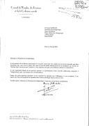 Carta do Presidente do Conselho de Emprego, dos Rendimentos e da Coesão Social [CERC], Jacques Delors, dirigida ao Presidente da República de Portugal, Jorge Sampaio, lamentando não ter podido aceitar os dois convites que lhe foram endereçados [para vir a Lisboa], devido a "preocupações familiares", mas esperando, nos próximos meses, retomar as suas visitas a Portugal.
