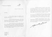 Carta do Presidente da República, Ramalho Eanes, endereçada ao Rei dos Belgas, Balduíno I, por ocasião da celebração do Dia de Portugal, de Camões e das Comunidades Portuguesas, em 10 de junho, mencionando os portugueses emigrados na Bélgica, e aproveitando para agradecer "o acolhimento caloroso" que o Rei, o Povo e as Autoridades belgas lhe dispensaram por ocasião de recente visita àquele país.