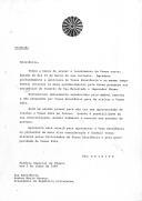 Carta [tradução] do Imperador Akihito do Japão dirigida ao Presidente da República Portuguesa, Mário Soares, em resposta a carta de 10 de março, agradecendo a sua presença no funeral do seu pai e também o convite para visitar Portugal, estando a sua concretização sujeita a avaliação do governo do seu país.