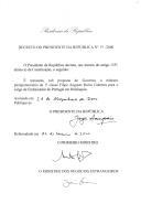 Decreto que nomeia, sob proposta do Governo, o ministro plenipotenciário de 1.ª classe Filipe Augusto Ruivo Guterres, para o cargo de Embaixador de Portugal em Helsínquia [Finlândia].