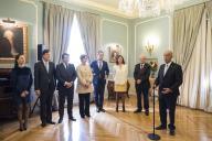 Visita de Estado a Espanha. Encontro do Presidente da República Marcelo Rebelo de Sousa com jovens portugueses na Residência do Embaixador em Madrid, a 17 de abril de 2008

