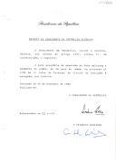 Decreto que revoga, por indulto, a pena acessória de expulsão do País aplicada a Ausencio da Lomba, no Processo nº 1/93 do 1º Juízo do Tribunal de Círculo de Portimão.