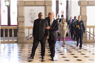 O Presidente Marcelo Rebelo de Sousa recebeu, no Palácio de Belém, o Presidente da República da Guiné-Bissau, Umaro Sissoco Embaló.