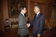 O Presidente da República, Aníbal Cavaco Silva, recebe em audiência o Presidente do Tribunal de Contas, Juiz-Conselheiro Guilherme d’Oliveira Martins, a 18 de novembro de 2009