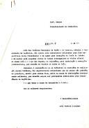 Minuta de ofício n.º 491 do Secretário-Geral da Presidência da República, Luís Pereira Coutinho, dirigido ao Diretor-Geral do Património, relativo aos Palácios (Ajuda, Queluz e Paço dos Duques em Guimarães) utilizados pelo Presidente da República para hospedar Chefes de Estado ou instalar ou promover receções e banquetes presidenciais, por ocasião de visitas oficiais, determinando "que os mesmos não poderão, em princípio, servir para outros fins, salvo os casos de realizações estritamente culturais, que deverão sempre ser previamente autorizados pelo Presidente da República".