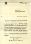 Carta da Presidente da Câmara Municipal de Ponta Delgada, Berta Maria Correia de Almeida de Melo Cabral, dirigida ao Professor João Serra, Chefe da Casa Civil do Presidente da República, sobre a possível visita dos Reis de Espanha aos Açores, durante o mês de agosto, e manifestando a intenção da Câmara Municipal em realizar uma sessão solene nos Paços do Concelho para obsequiar Suas Majestades com a chave de ouro do Município de Ponta Delgada. 