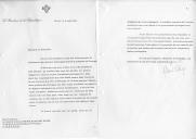 Carta do Presidente da República Francesa, Valéry Giscard D´Estaing, endereçada ao Presidente da República Portuguesa, General Ramalho Eanes, agradecendo a forma como foi recebido durante a sua visita a Portugal e salientando, de forma particular, os encontros tidos com o chefe de Estado português, pelo seu caráter franco e profundo nas informações prestadas sobre os últimos desenvolvimentos da situação em Portugal.