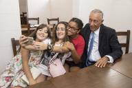 O Presidente da República Marcelo Rebelo de Sousa visita, em Marvila, Lisboa, o Centro de Apoio Social (CAS) do Bairro do Condado da ACRAS - Associação Cristã de Reinserção e Apoio Social, almoçando na cantina do CAS, a 5 de setembro de 2017