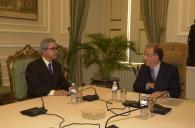 Audiência concedida pelo Presidente da República, Jorge Sampaio, a Miguel Cadilhe, a 2 de julho de 2004