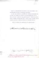 Decreto de exoneração, a pedido, de Nuno Simões do cargo de Ministro do Comércio e Comunicações e nomeação de Hélder Armando dos Santos Ribeiro, Ministro da Instrução Pública, para exercer interinamente o cargo. 