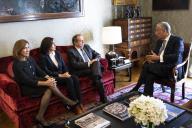 No quadro dos contactos regulares com os Partidos Políticos com representação parlamentar, o Presidente da Repúbloca Marcelo Rebelo de Sousa recebe, em audiência no Palácio de Belém, uma delegação do  Partido Socialista (PS), a 19 de março de 2019