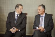 O Presidente da República, Aníbal Cavaco Silva, promove, no Palácio de Belém, um encontro com o Coordenador e a Comissão Executiva da Plataforma de Apoio aos Refugiados, a 6 de novembro de 2015