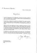 Carta do Presidente da República, Jorge Sampaio, endereçada à Rainha Beatriz dos Países Baixos, "aproveitando a feliz coincidência" de no ano de 2001 as cidades do Porto e de Roterdão serem, em simultâneo, capitais europeias da cultura, dirigindo-lhe um convite para que a Rainha e o Príncipe Klaus estejam presentes na cerimónia de abertura oficial de "Porto 2001, capital da cultura", no dia 13 de janeiro de 2001. 